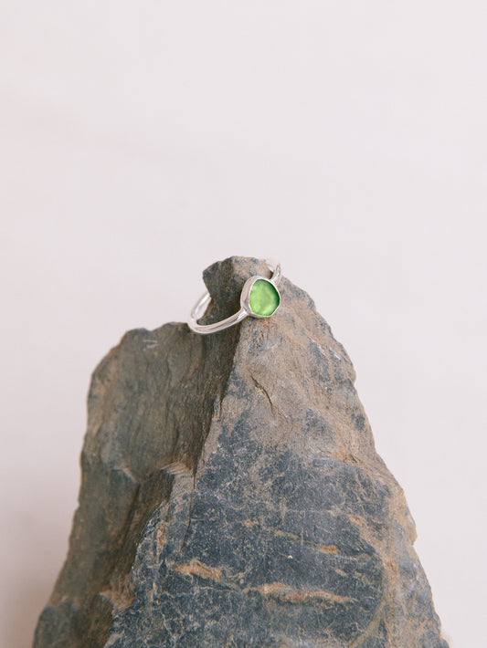 ANILLO RIERART PLATA VERDE 4