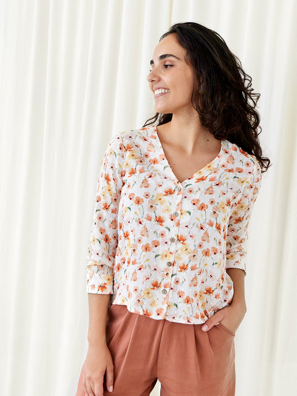 CAMISA HELEN AQUAREL·LA